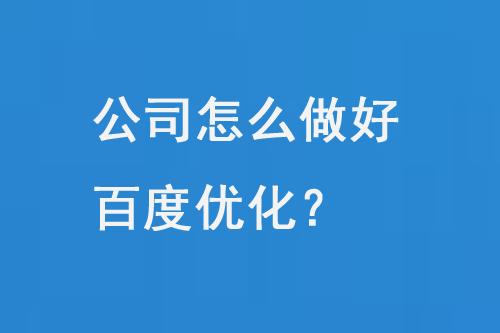 公司網(wǎng)站怎么做百度seo優(yōu)化