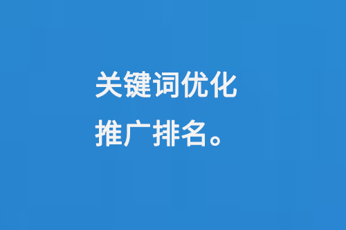 關(guān)鍵詞優(yōu)化推廣排名