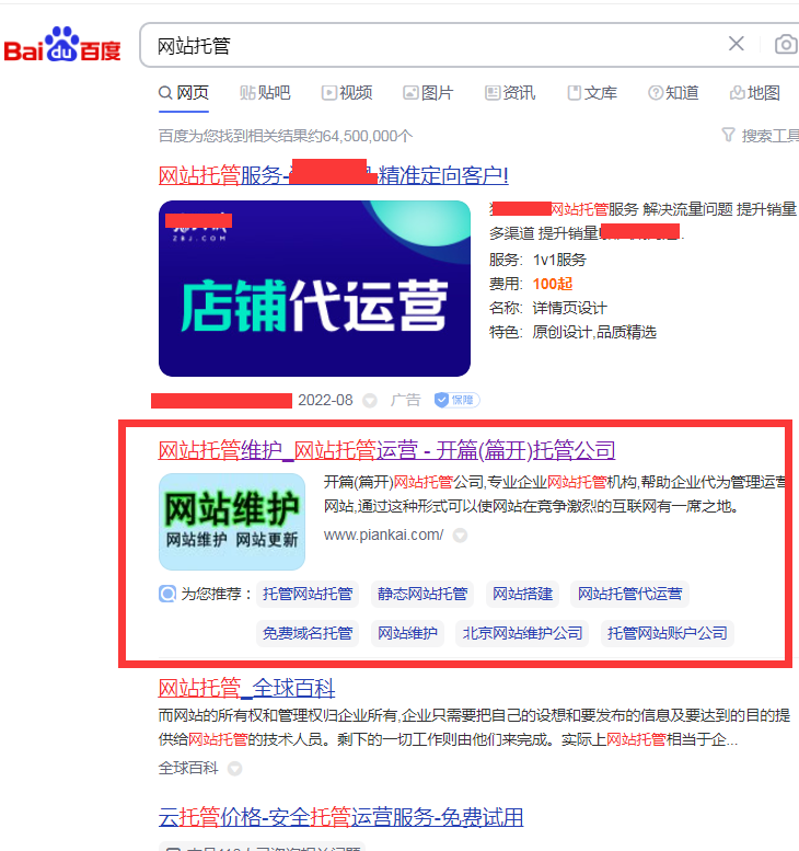 開篇網(wǎng)站托管